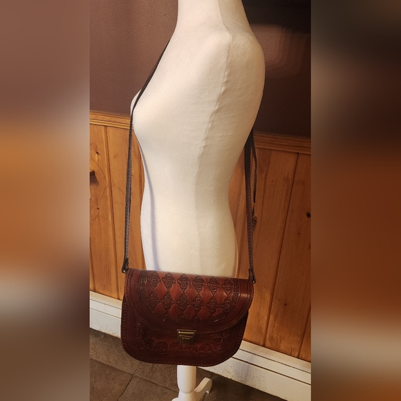 M.R. Canoa Industria Vintage Luiggi Aregentina Crossbody Bag Rare - Picture 3 of 11